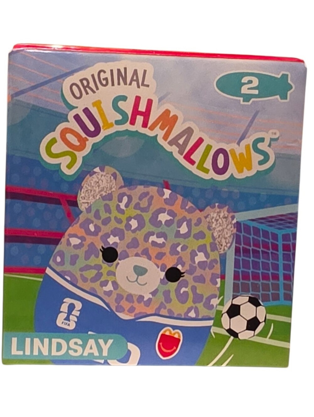 Original Squishmallows Lindsay FIFA World Cup Soccer Bear New In Box